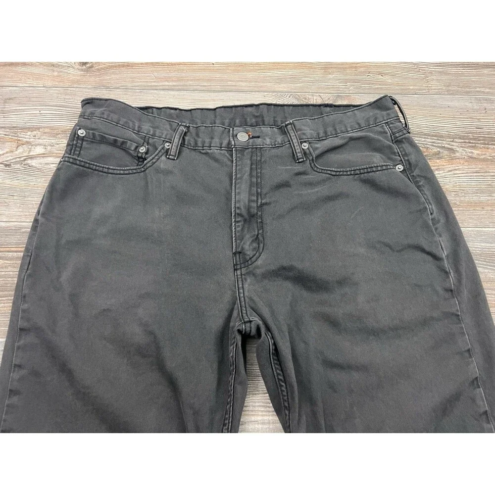 Levi's 514‎ Men's Jeans 38x32 Grey Cotton Straight Leg Jeans Modern Casual